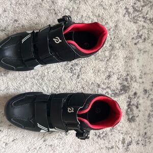 Black and Red Cycling Shoes